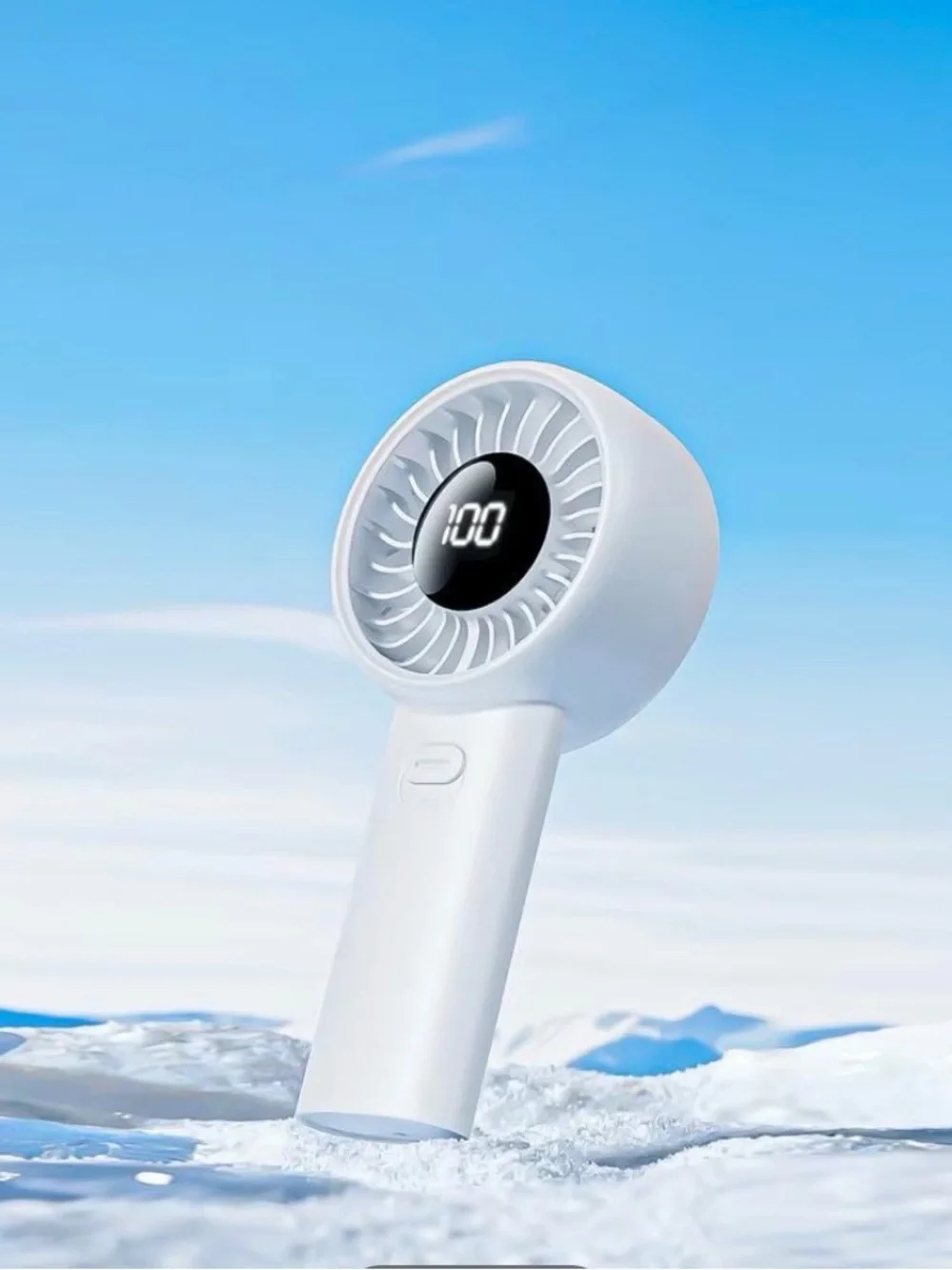 Qualitell Y4 white portable handheld fan (NWT)